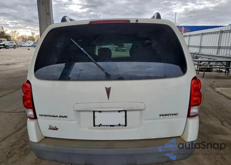 2006 Pontiac Montana Sv6 z USA, uszkodzony, nr VIN 1GMDV33L16D176501